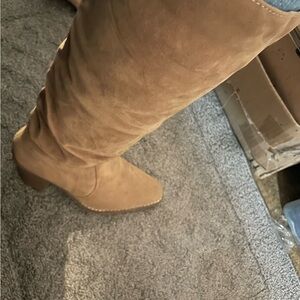 Tan Suede Boots